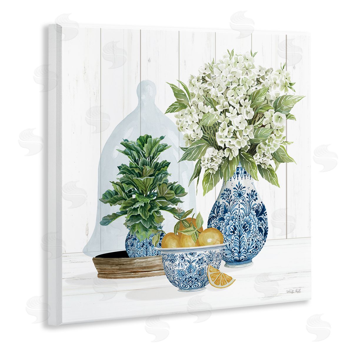 Cindy Jacobs Country Botanicals Citrus Arrangement Wooden Wall Plaque Art Print