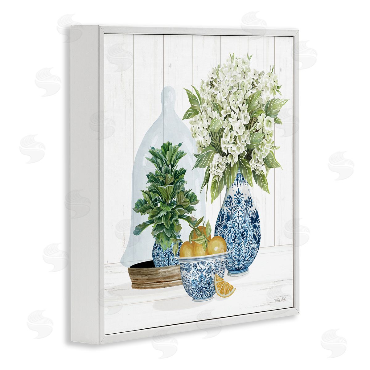 Cindy Jacobs Country Botanicals Citrus Arrangement White Framed Glicee Wall Art Print