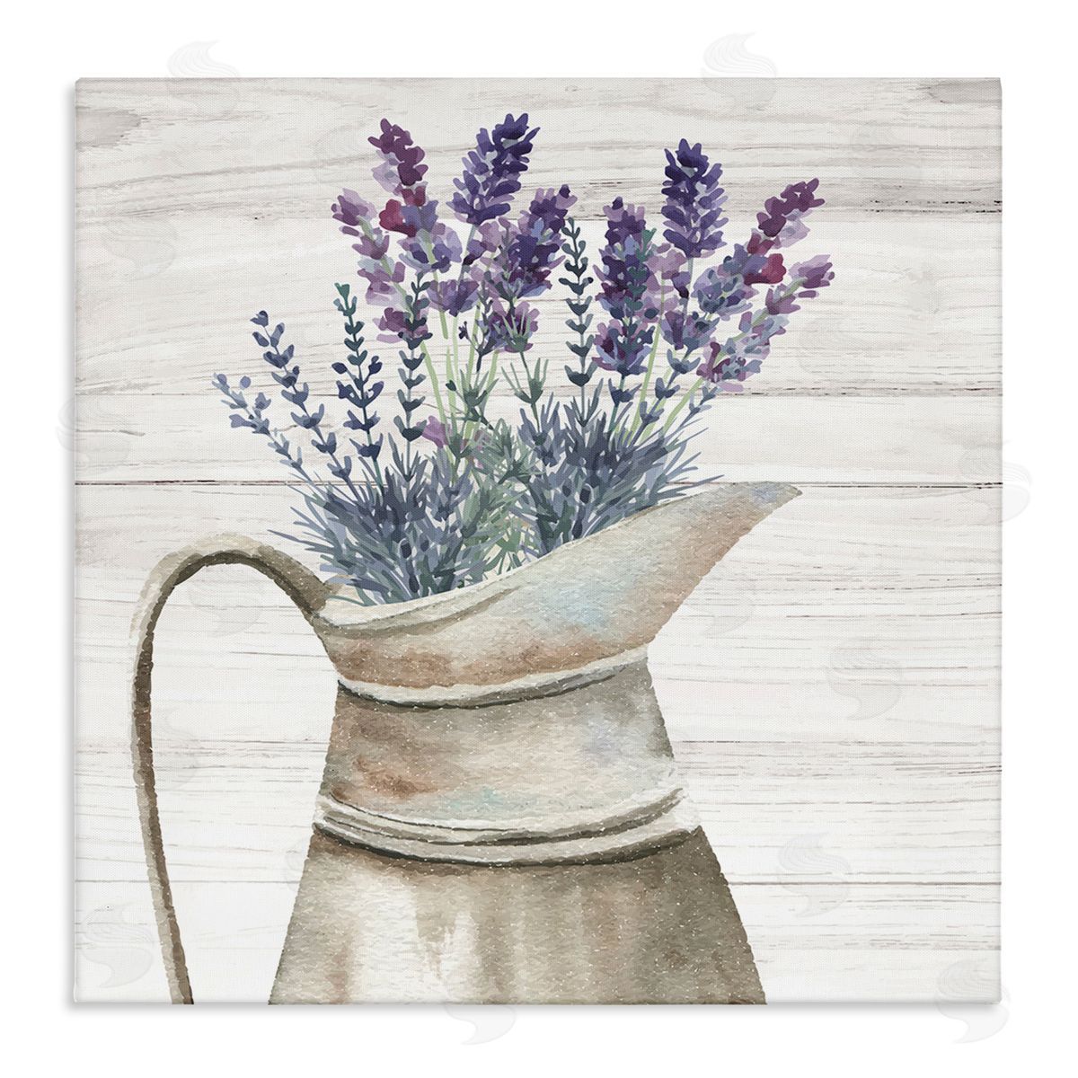 Nicole DeCamp Lavender Sprigs Country Gardening Stretched Canvas Wall Art Print