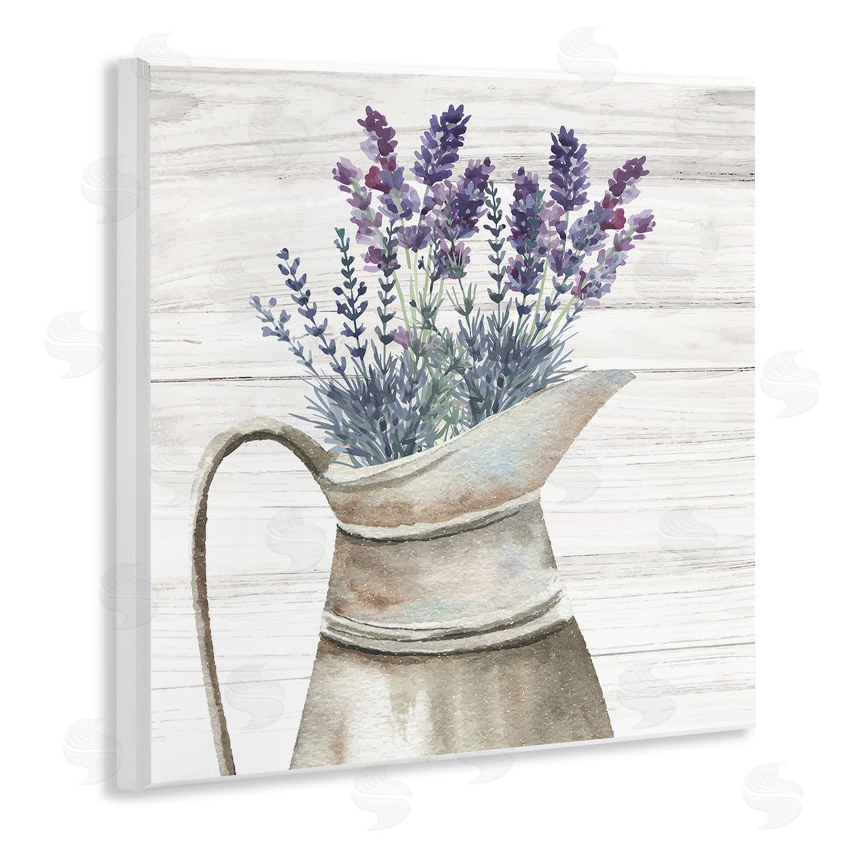 Nicole DeCamp Lavender Sprigs Country Gardening Wooden Wall Plaque Art Print
