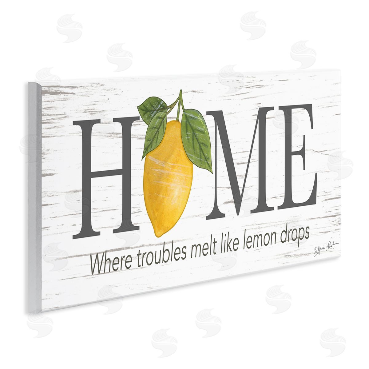 Annie LaPoint Where Troubles Melt Lemon Drops Sign