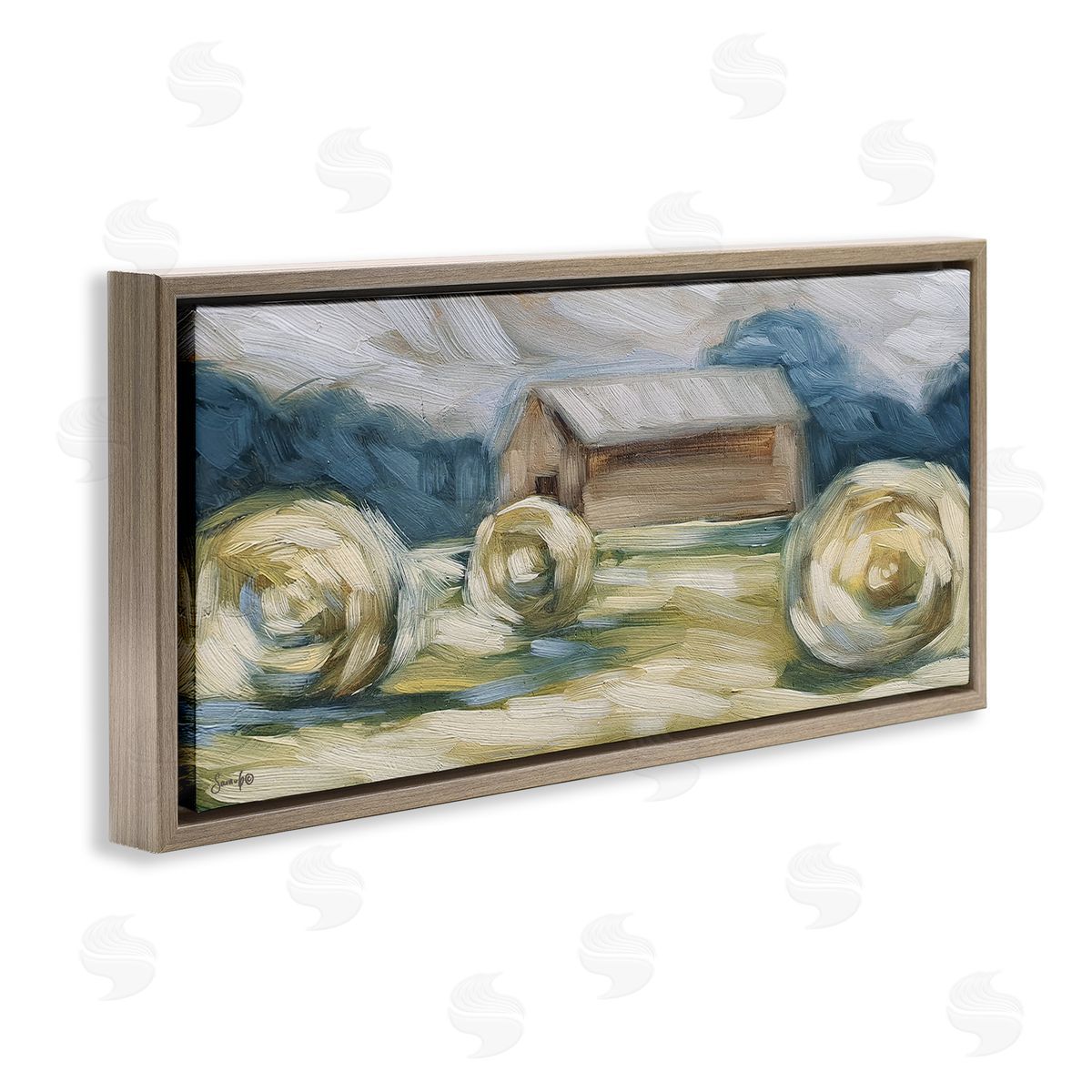 Sara G. Designs Abstract Country Hay Bales