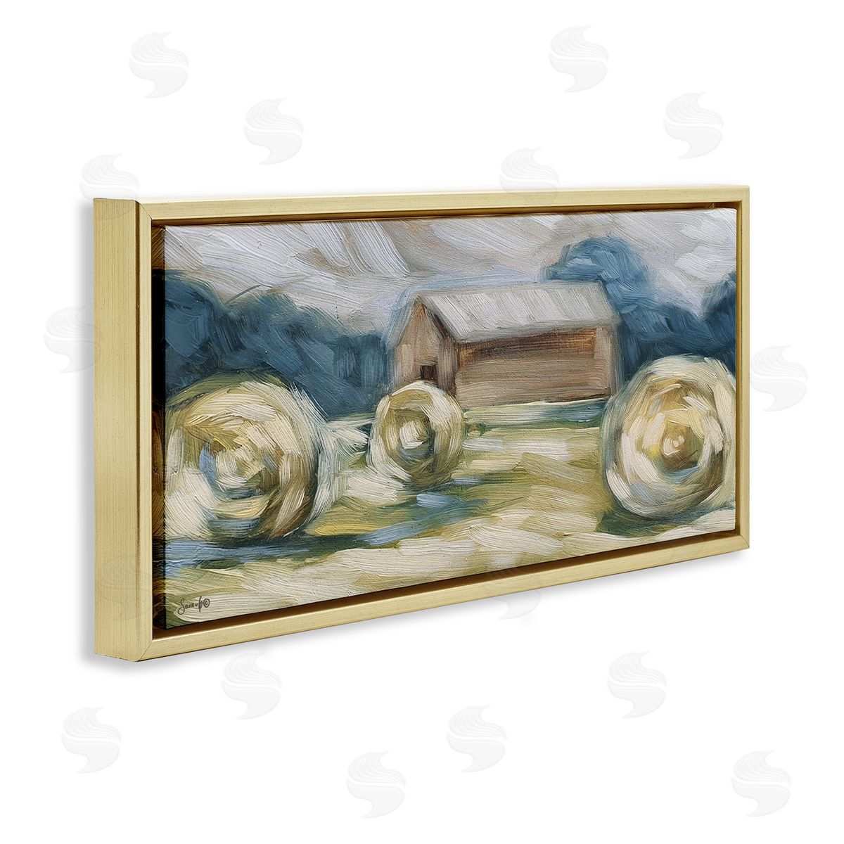 Sara G. Designs Abstract Country Hay Bales