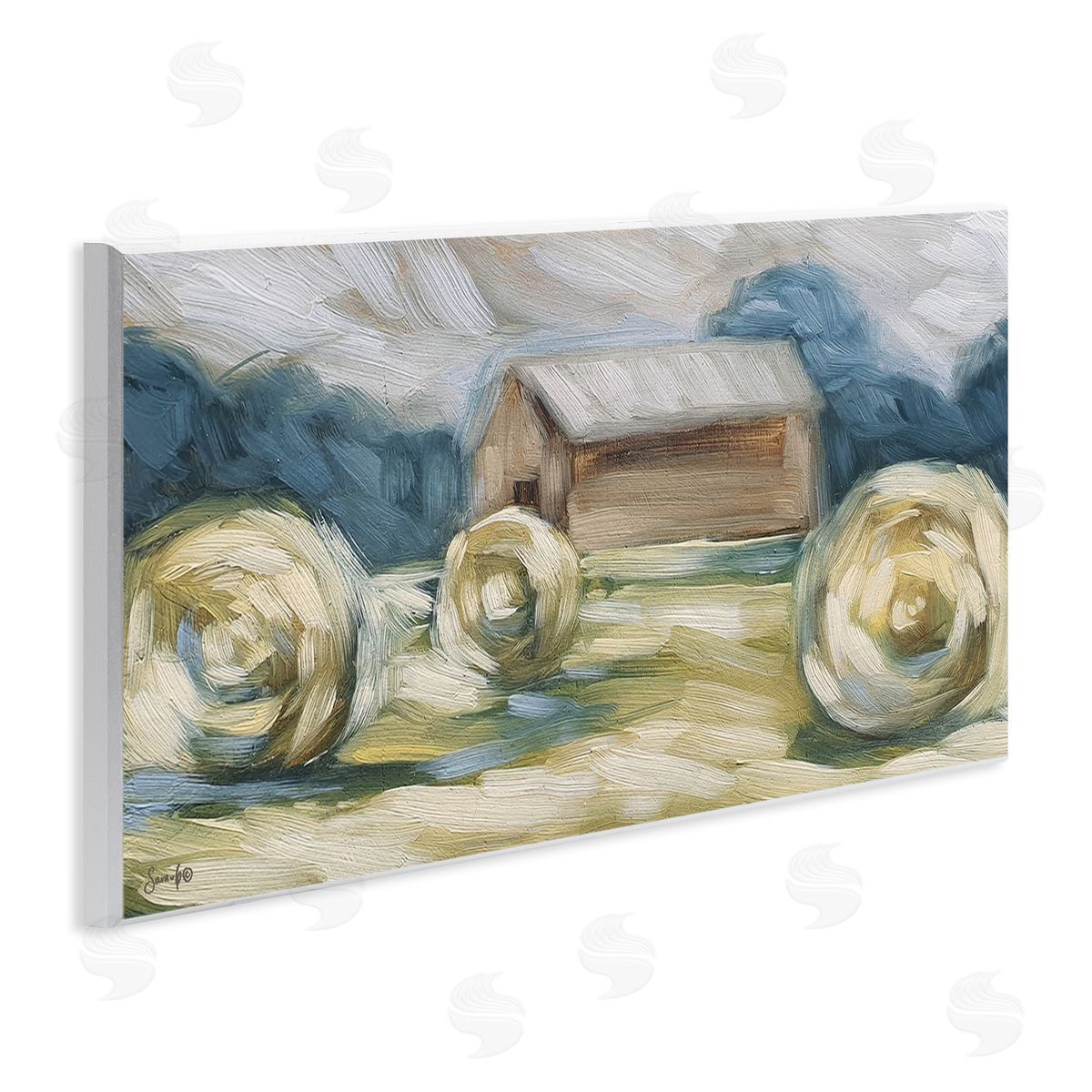 Sara G. Designs Abstract Country Hay Bales