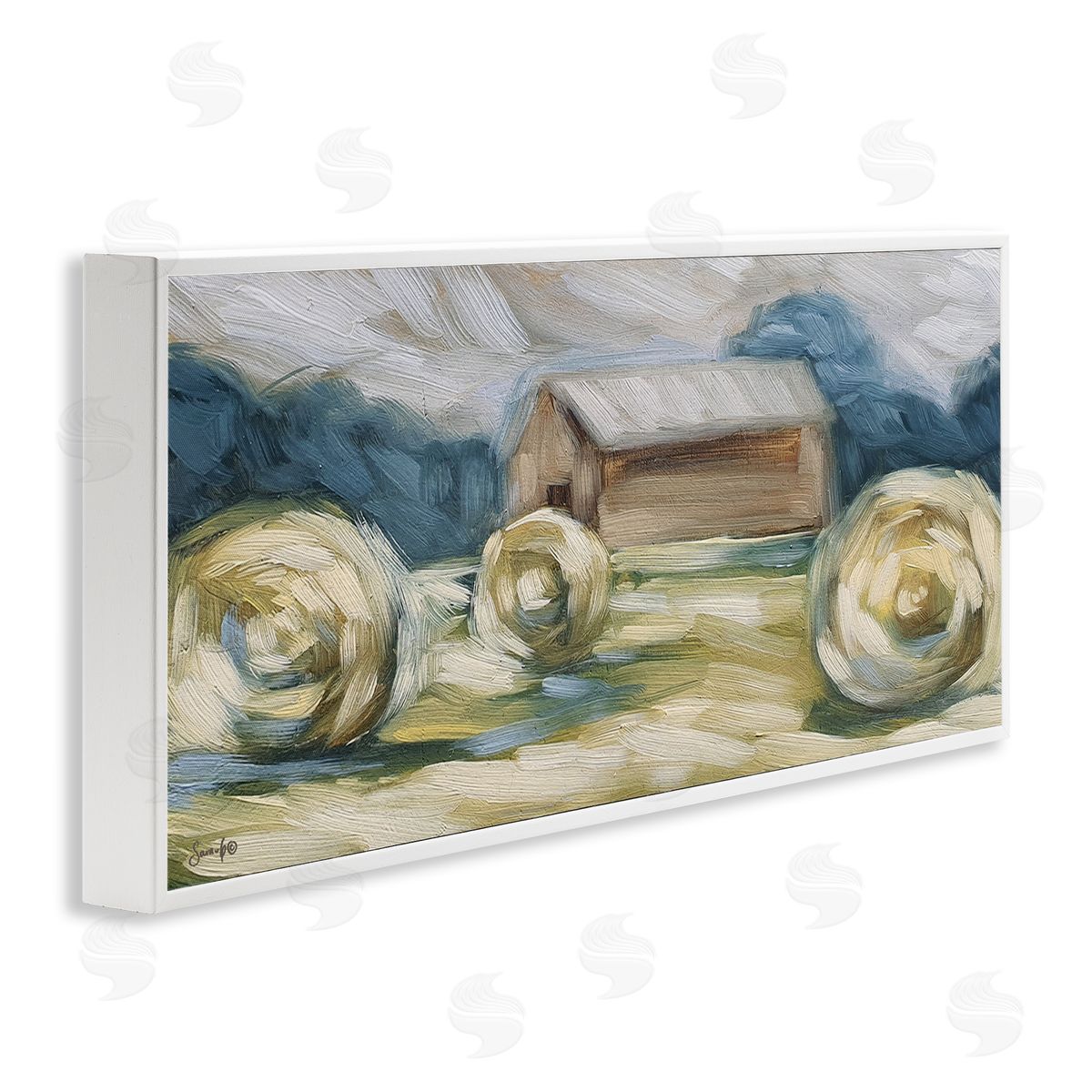 Sara G. Designs Abstract Country Hay Bales
