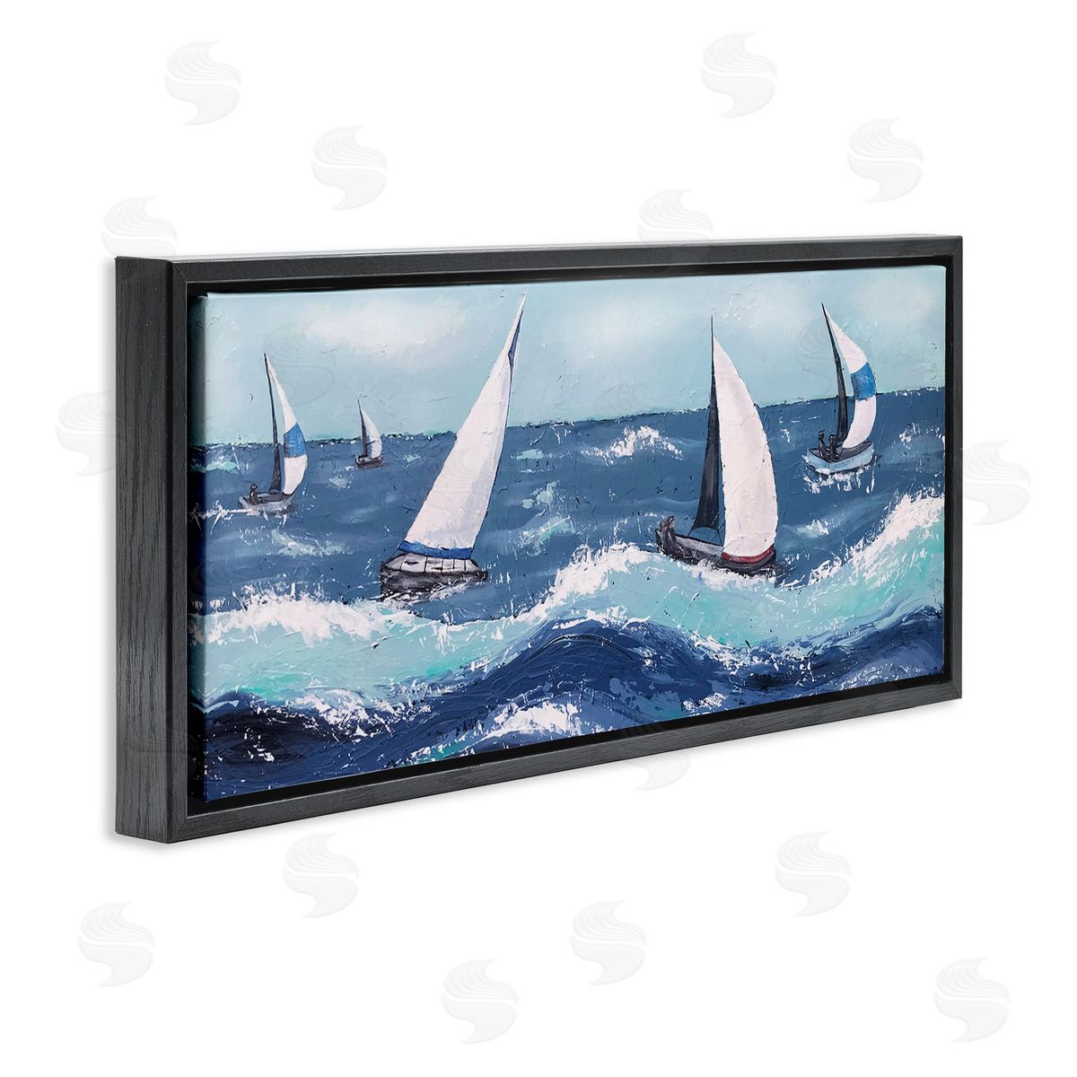 Jade Reynolds Sea Waves Splashing Sailboats