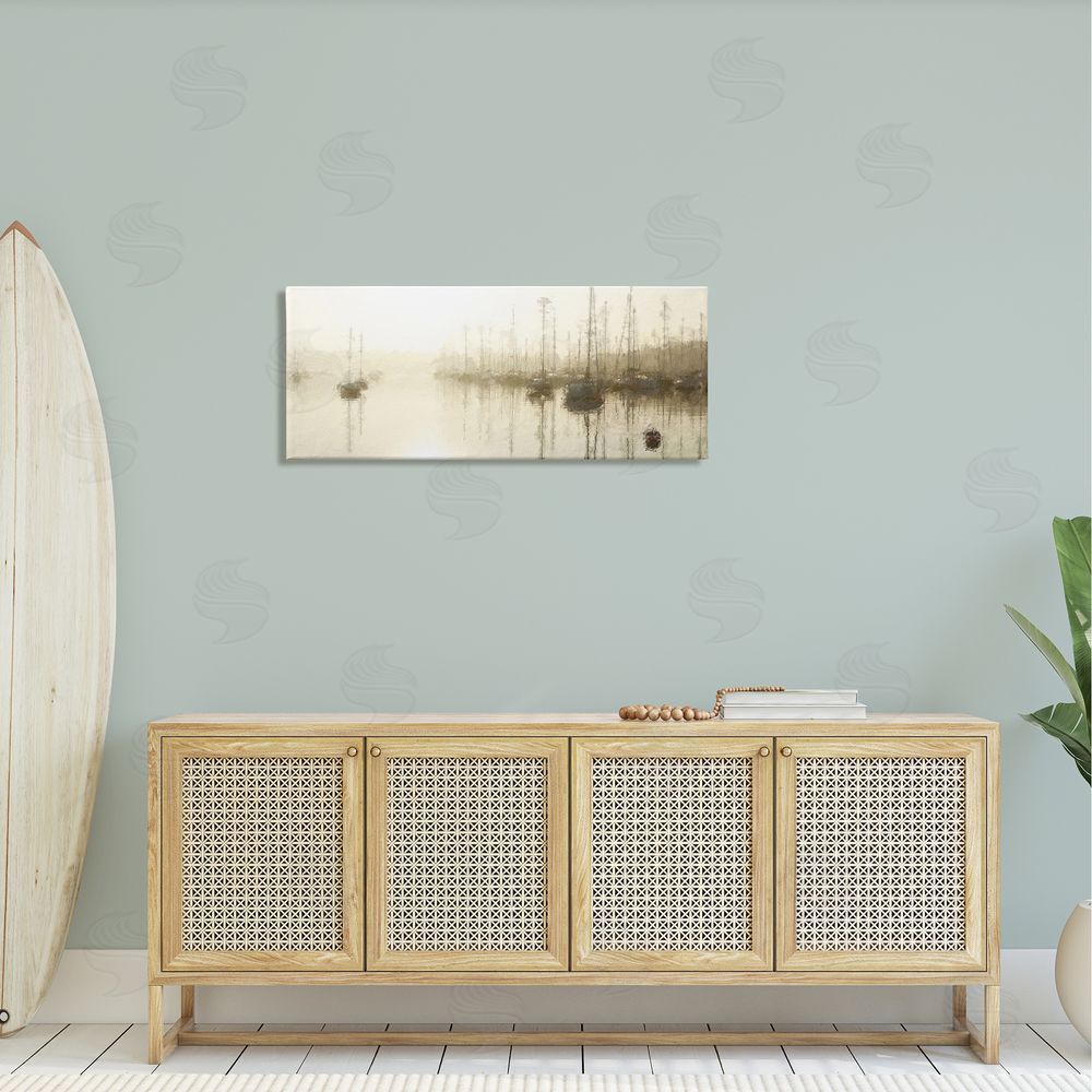 Kim Curinga Impressionist Marina Boats Reflection