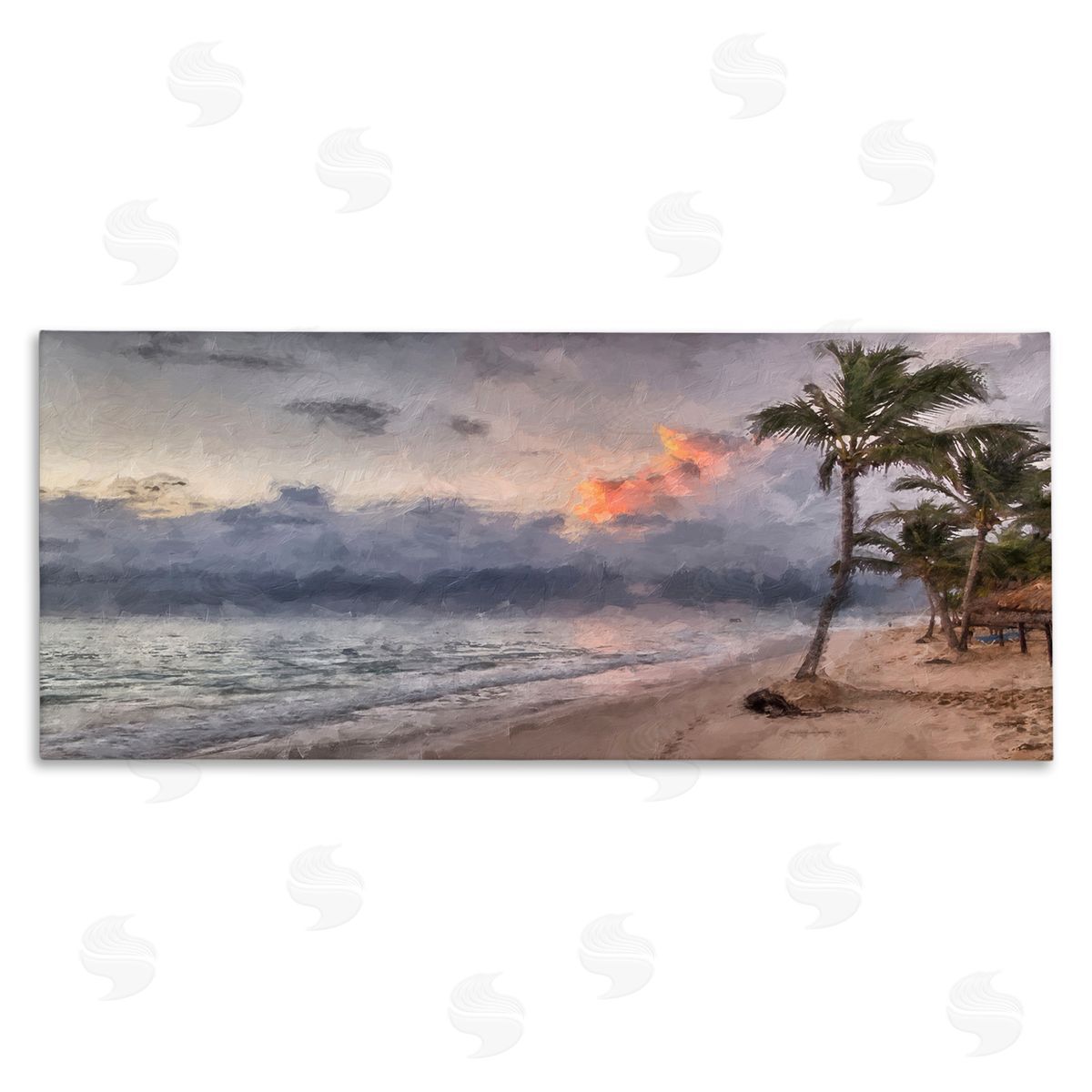 Kim Curinga Tropical Sunset Palm Trees Coast