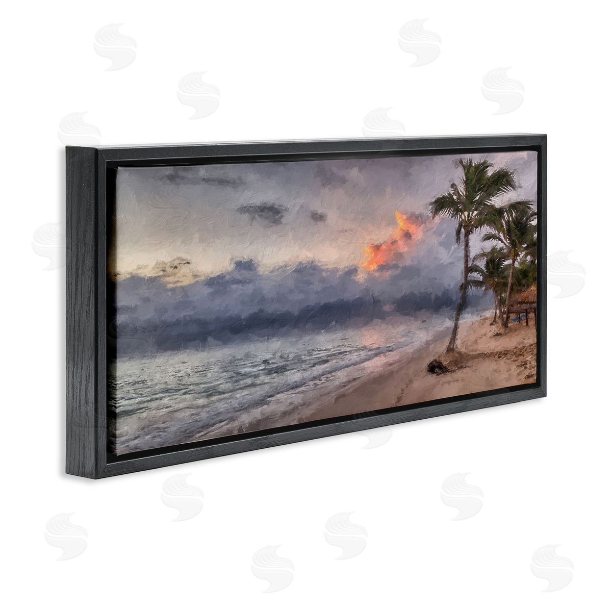 Kim Curinga Tropical Sunset Palm Trees Coast