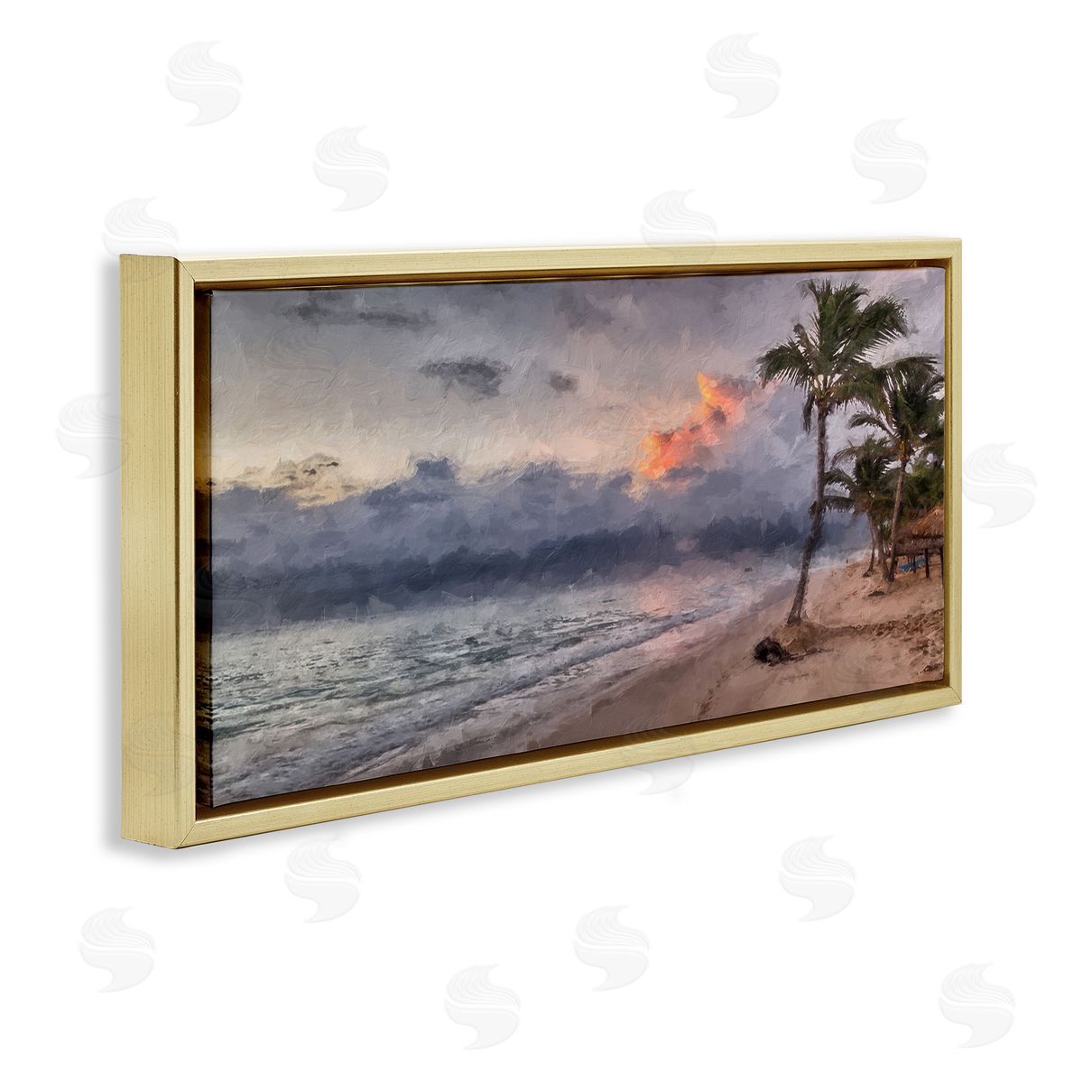 Kim Curinga Tropical Sunset Palm Trees Coast