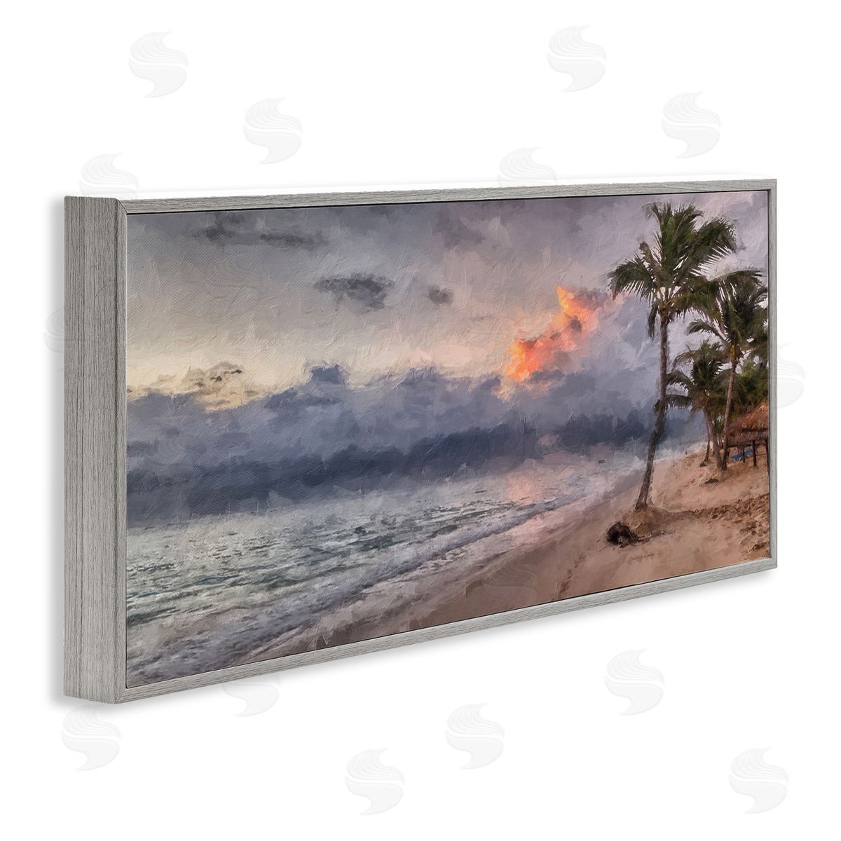 Kim Curinga Tropical Sunset Palm Trees Coast