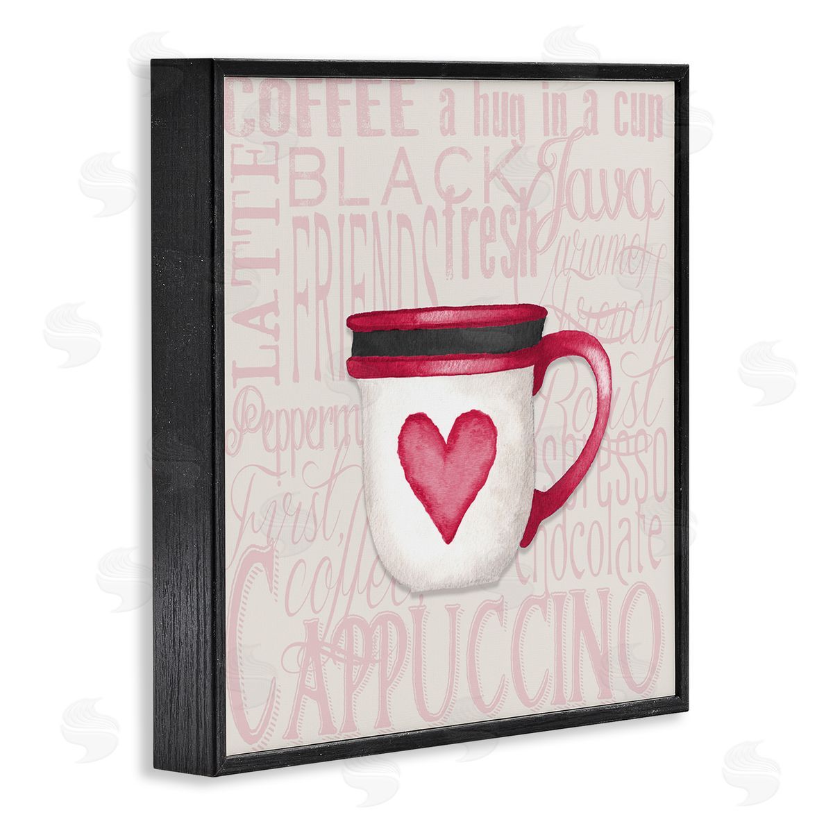 Elizabeth Medley Heart Coffee Mug Latte Kitchen Black Framed Glicee Wall Art Print