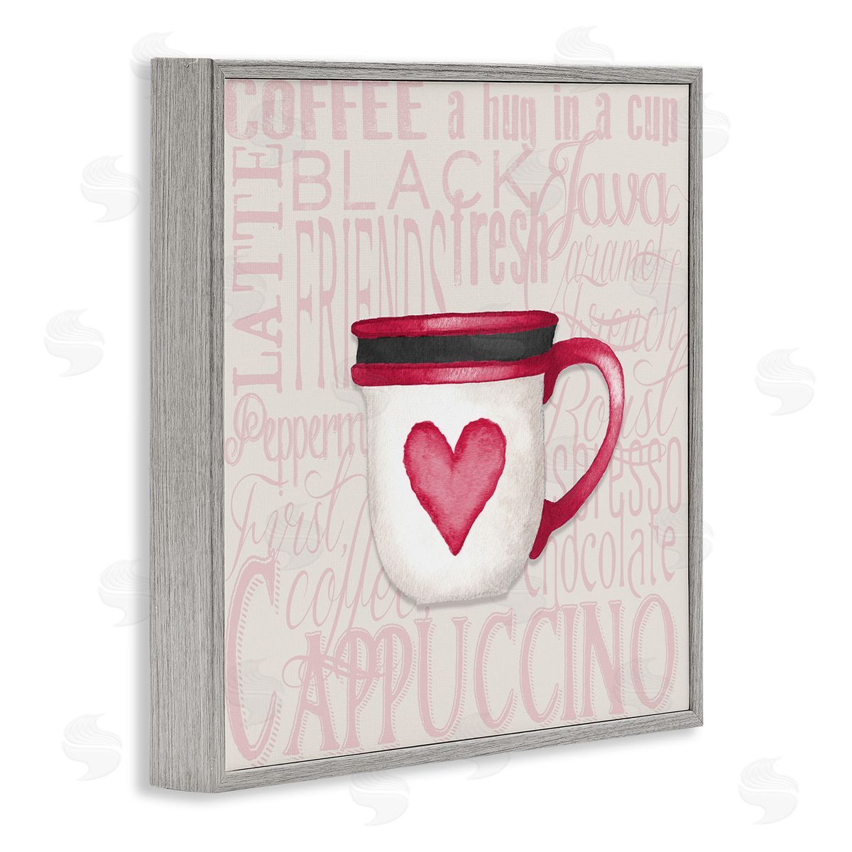 Elizabeth Medley Heart Coffee Mug Latte Kitchen Gray Framed Glicee Wall Art Print