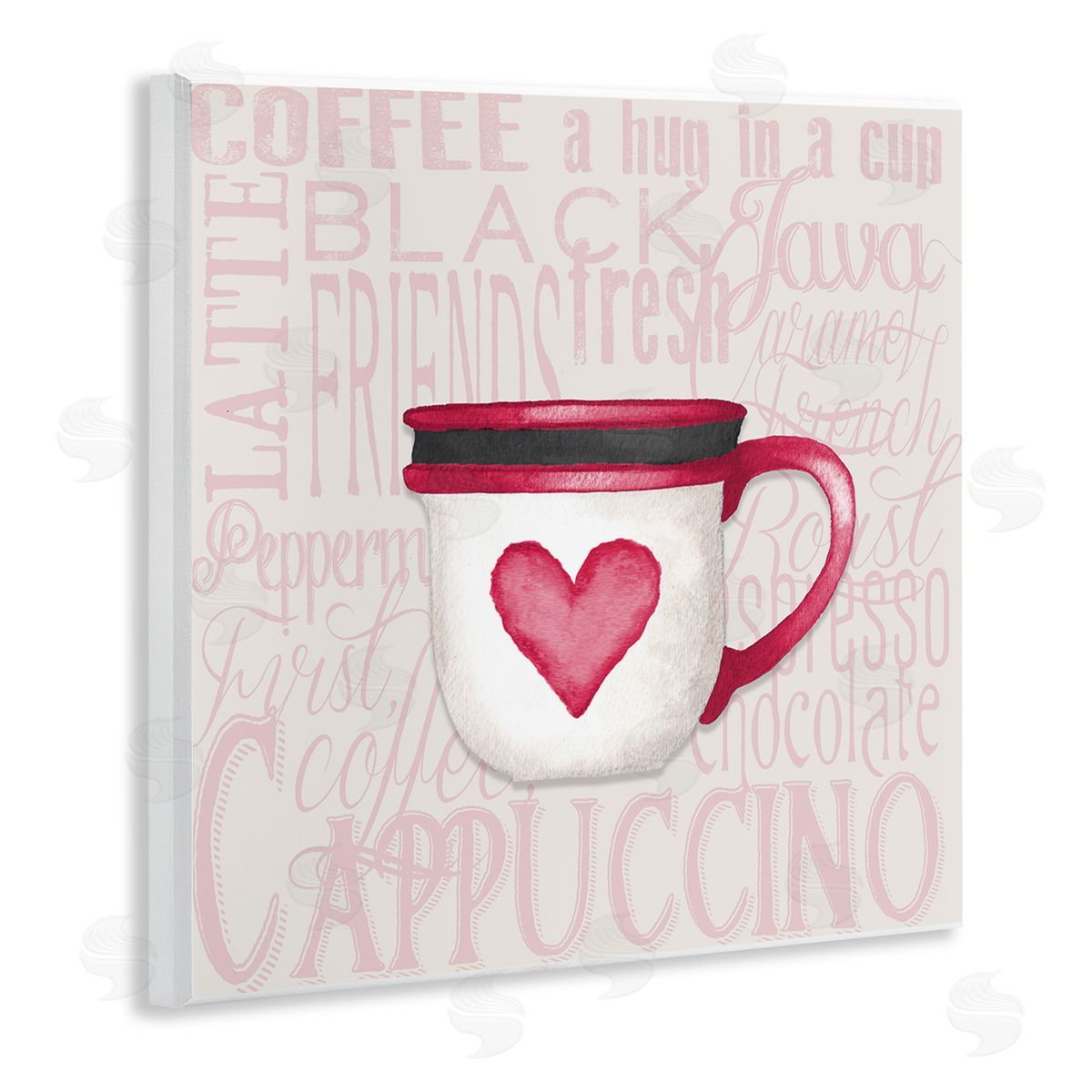 Elizabeth Medley Heart Coffee Mug Latte Kitchen Wooden Wall Plaque Art Print