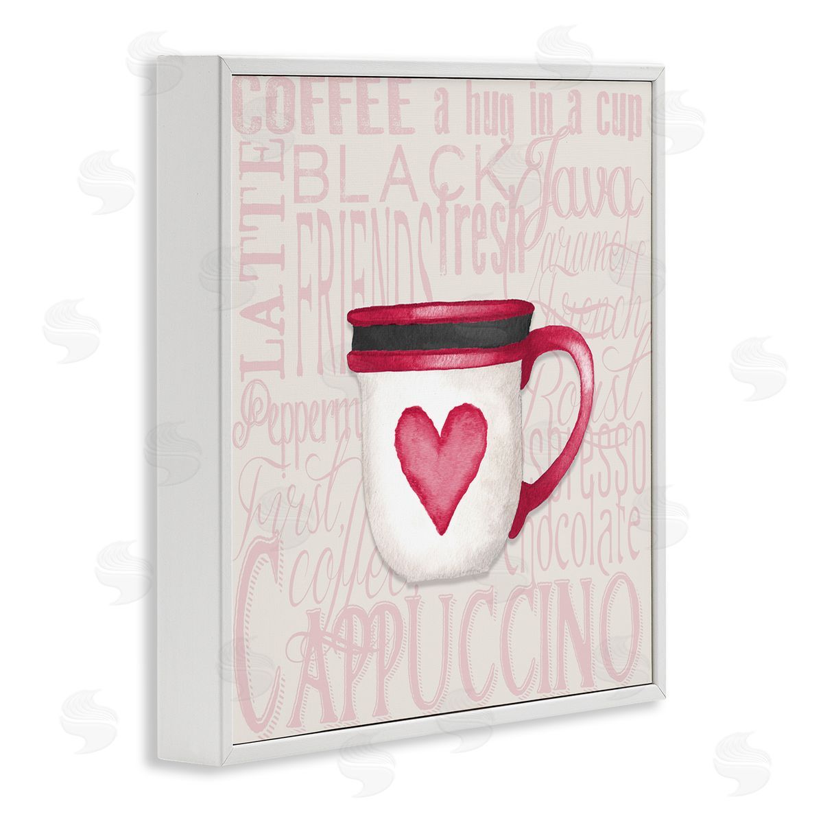 Elizabeth Medley Heart Coffee Mug Latte Kitchen White Framed Glicee Wall Art Print
