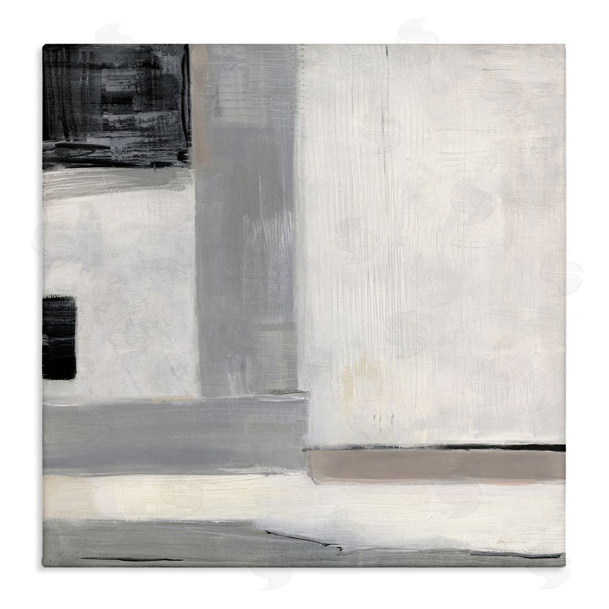 Sally Swatland Modern Abstract Urban Air Stretched Canvas Wall Art Print