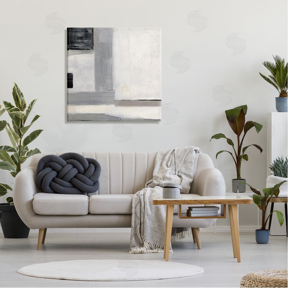Sally Swatland Modern Abstract Urban Air Canvas Wall Art in Room