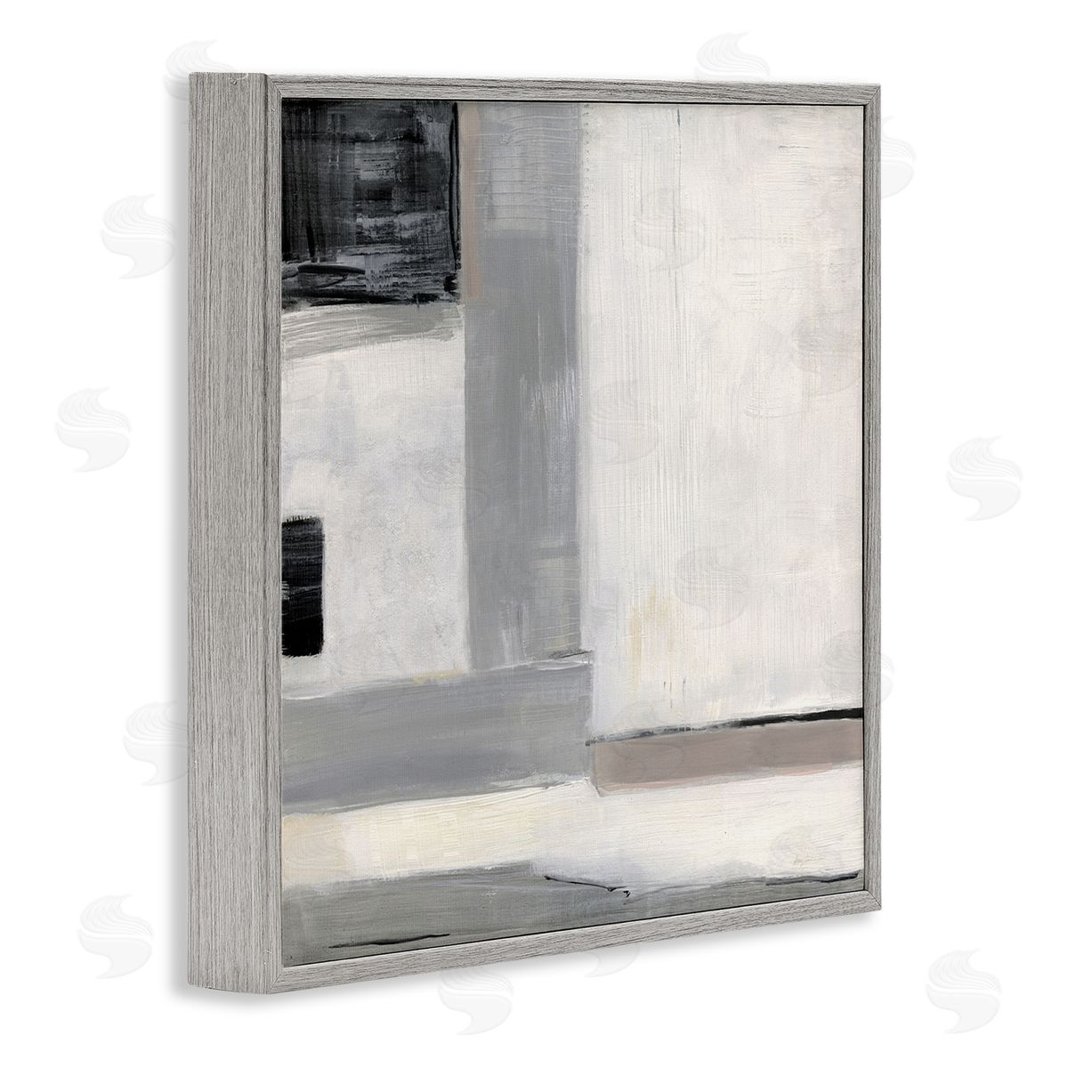 Sally Swatland Modern Abstract Urban Air Gray Framed Glicee Wall Art Print