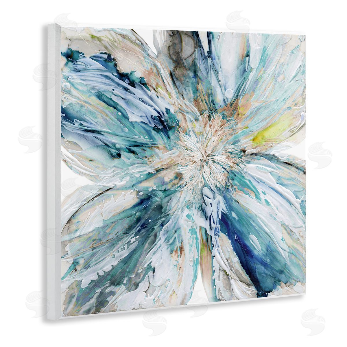 Carol Robinson Blossom Burst Abstract Flower Wooden Wall Plaque Art Print