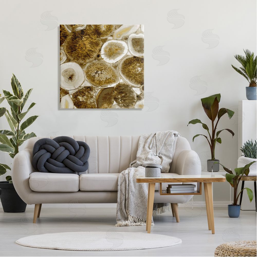 Danielle Carson Natural Geode Crystals Arrangement Canvas Wall Art in Room
