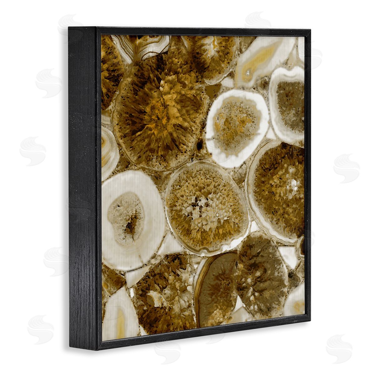 Danielle Carson Natural Geode Crystals Arrangement Black Framed Glicee Wall Art Print