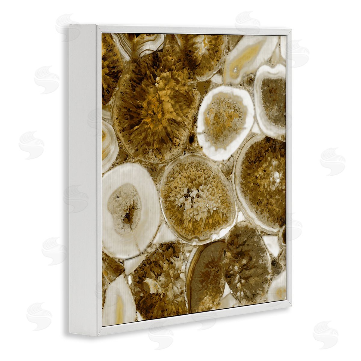 Danielle Carson Natural Geode Crystals Arrangement White Framed Glicee Wall Art Print