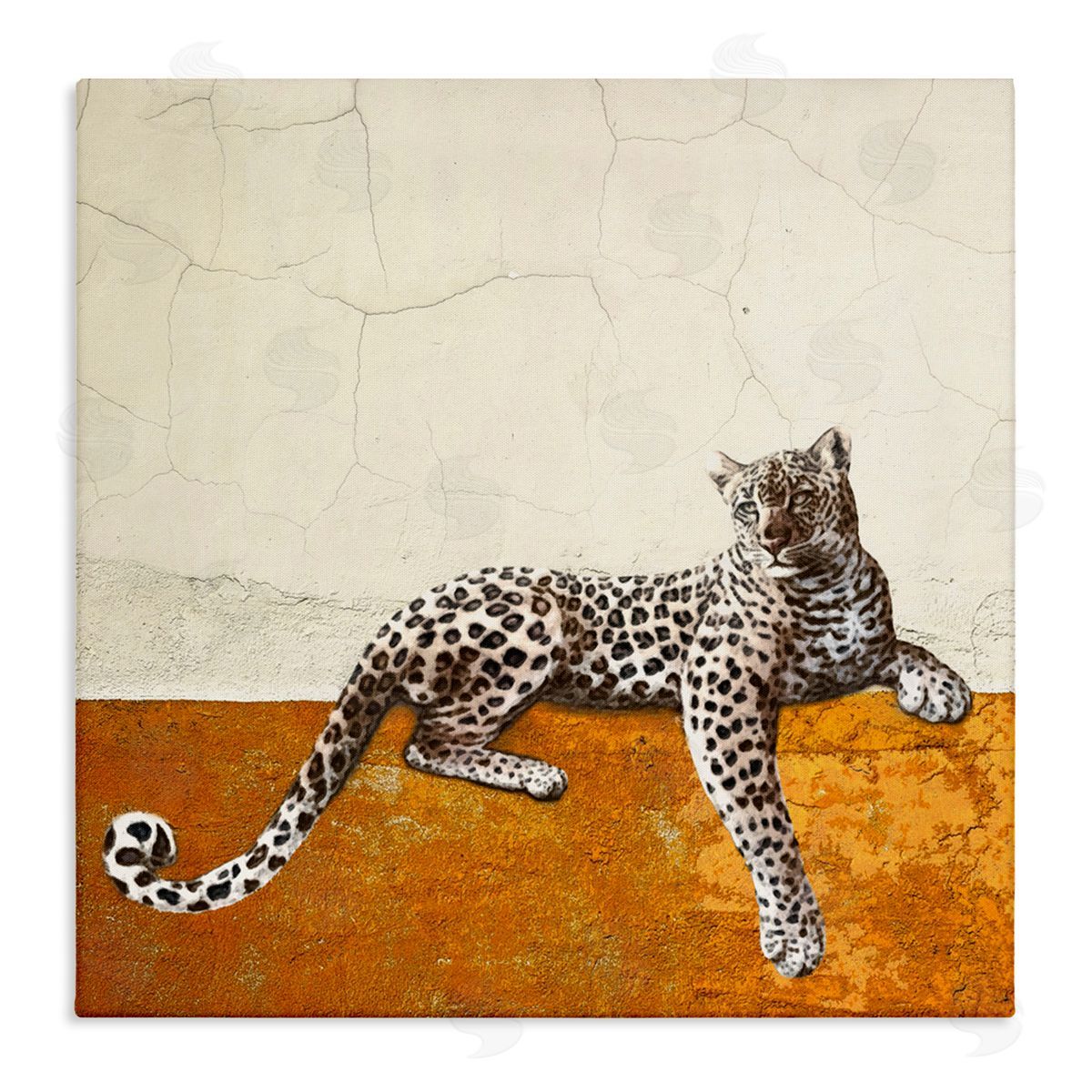 Leopard Wildlife Portrait Canvas Wall Art, Home Decor by Karen Smith