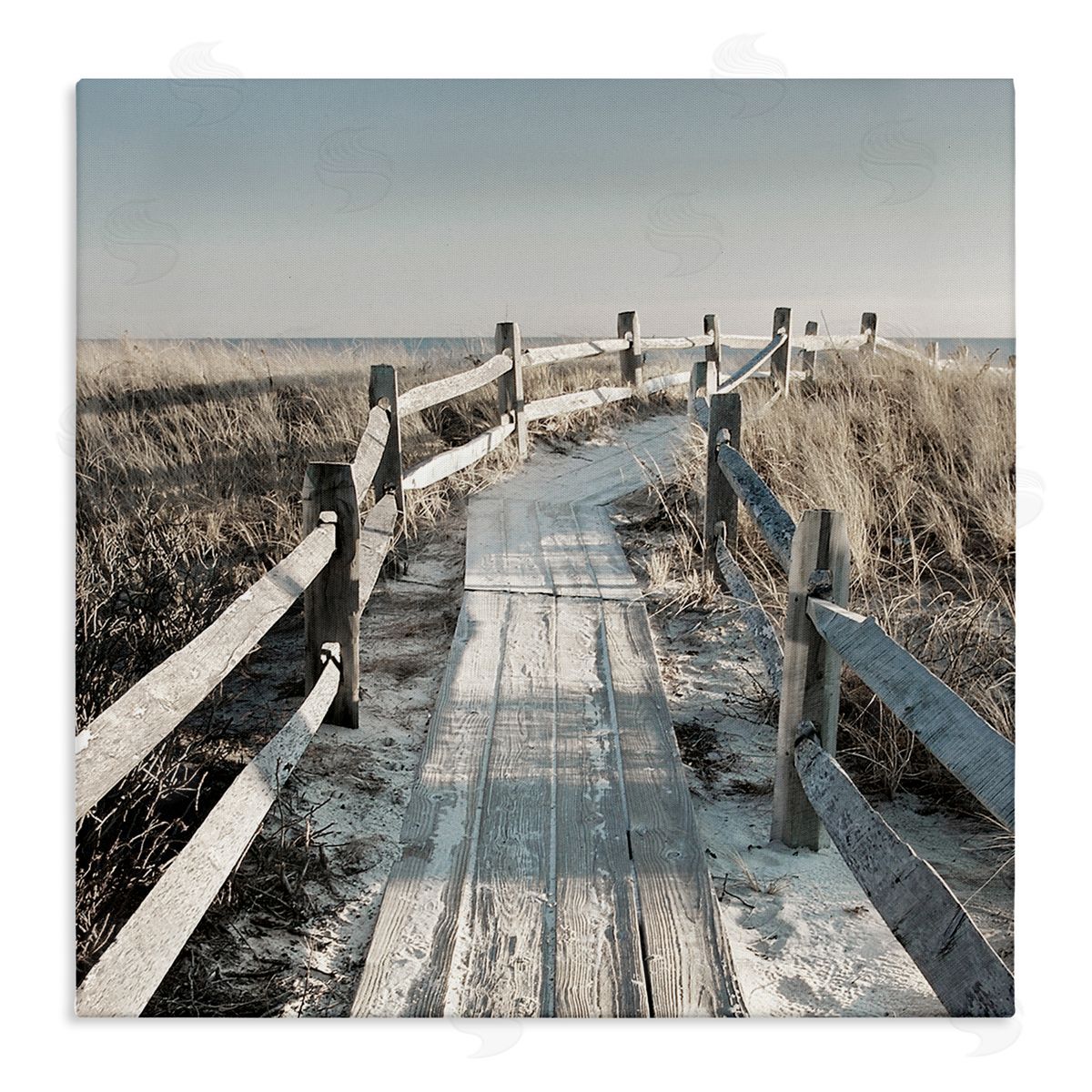Danita Delimont Seaside Boardwalk Coastal Beach Stretched Canvas Wall Art Print