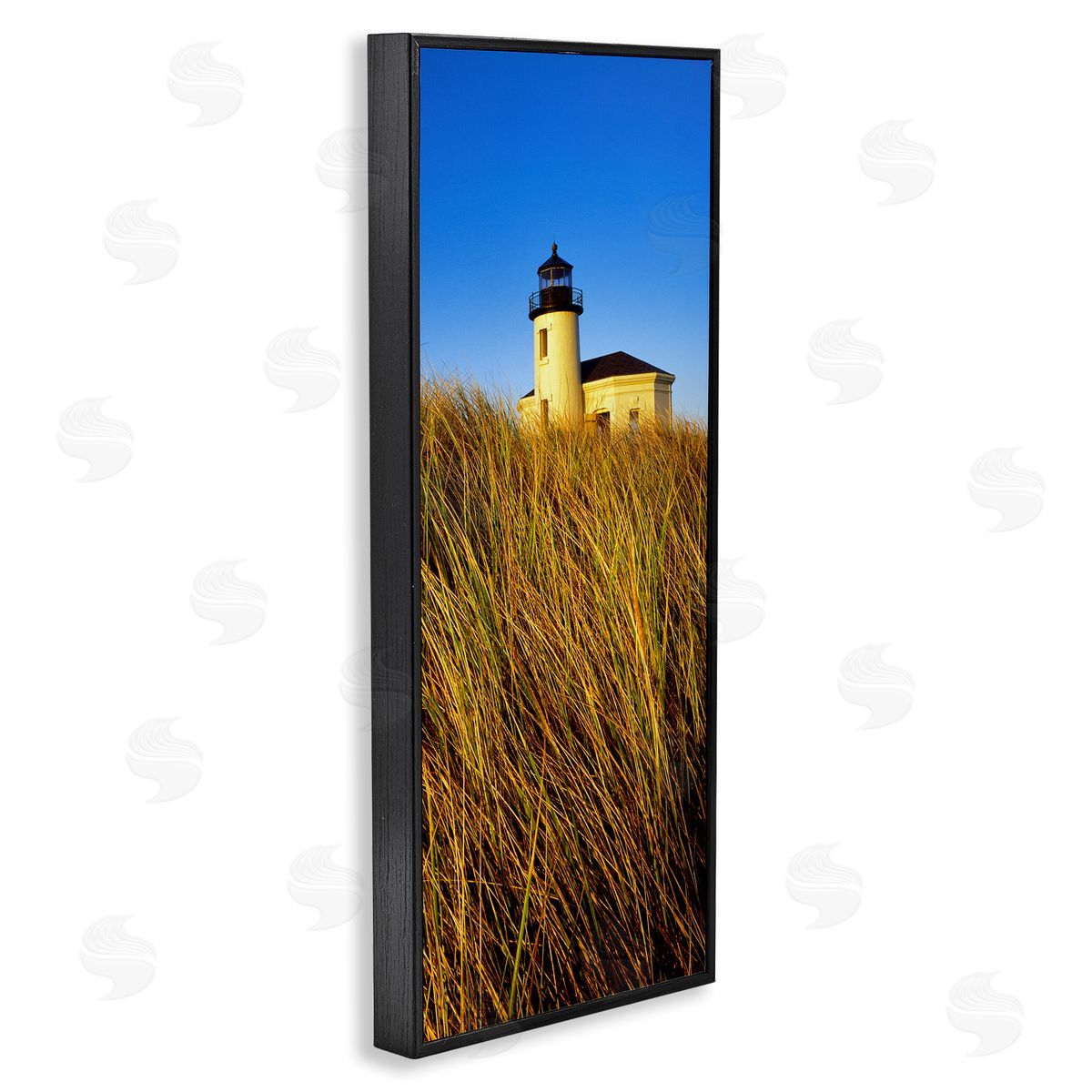 Dennis Frates Coastal Lighthouse Photography Black Framed Glicee Wall Art Print