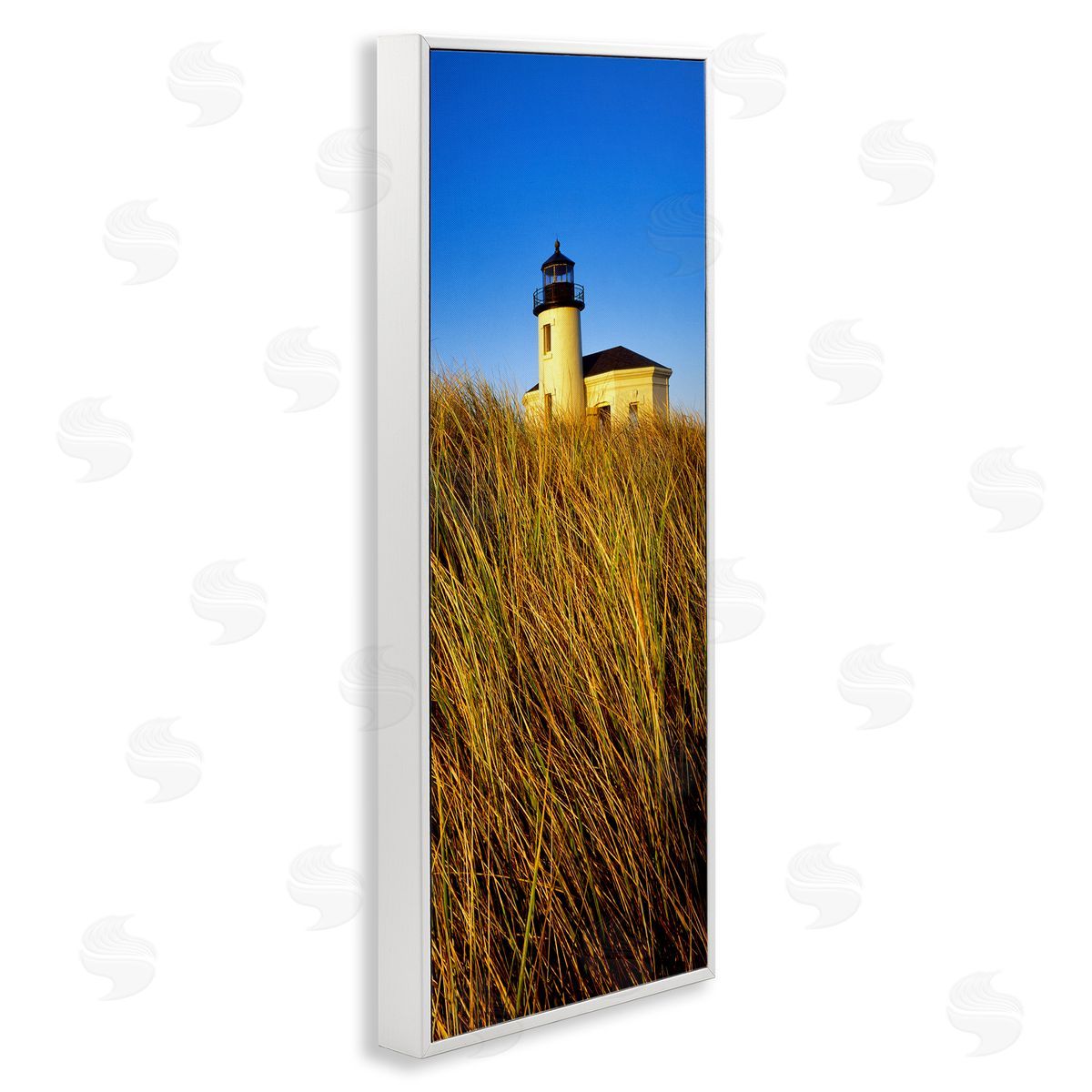 Dennis Frates Coastal Lighthouse Photography White Framed Glicee Wall Art Print
