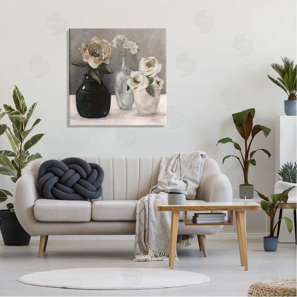 Carol Robinson Mixed Rose Bouquets Still Life Canvas Wall Art in Room