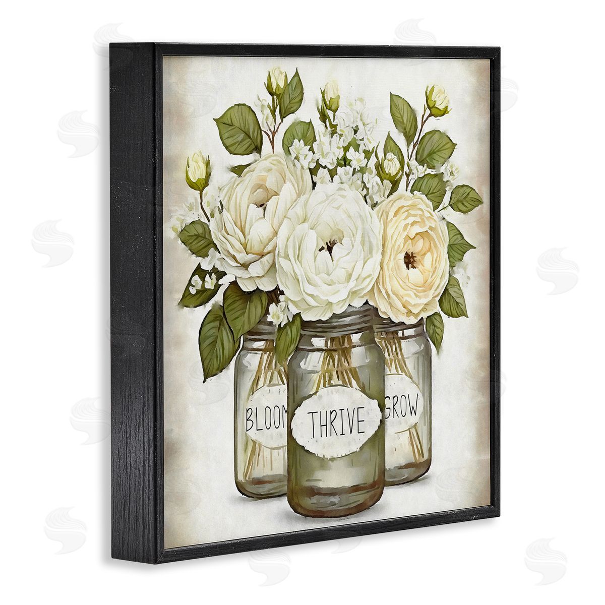 Ziwei Li Bloom Thrive Grow Country Flowers Black Framed Glicee Wall Art Print