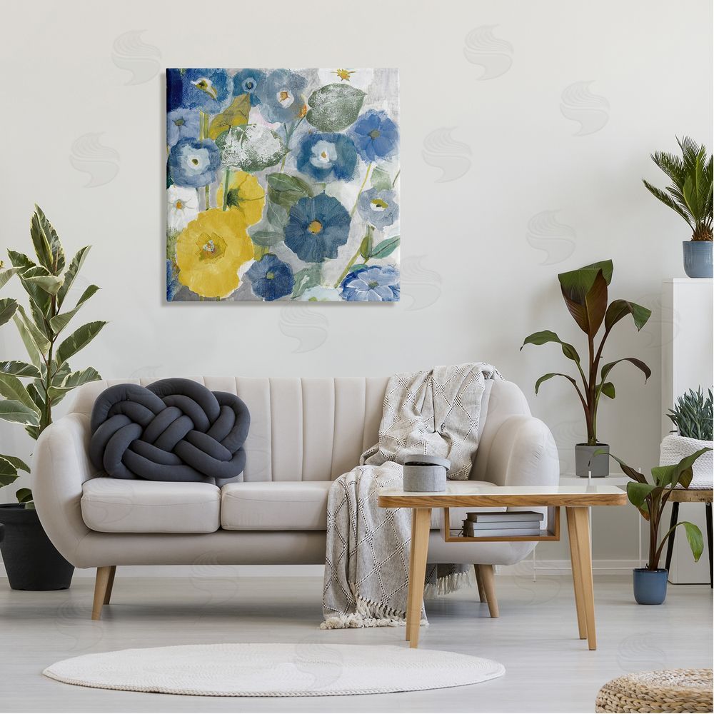 Jill Martin Abstract Poppy Flowers Pattern Canvas Wall Art in Room