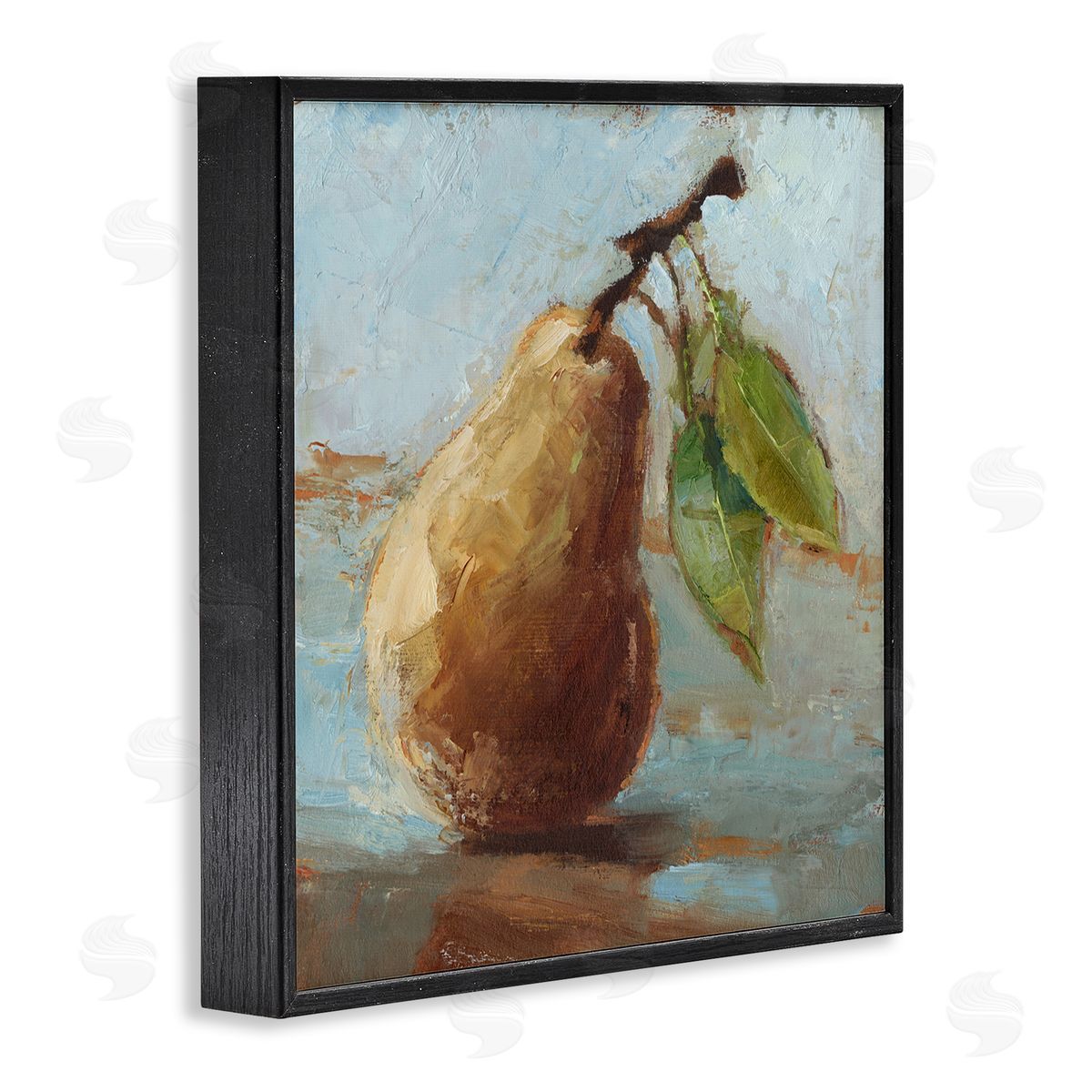 Ethan Harper Pear Fruit Kitchen Painting Black Framed Glicee Wall Art Print