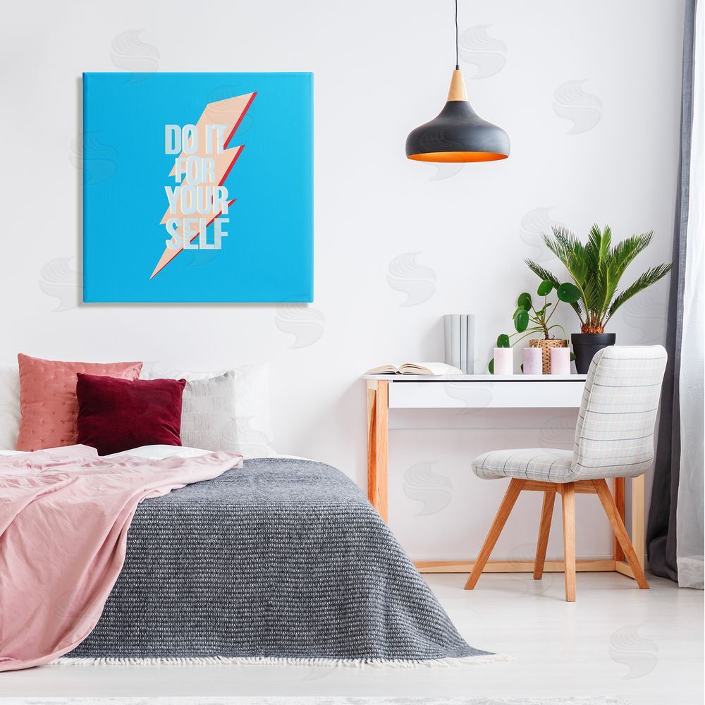 Ashley Singleton Do It For Yourself Self Care Canvas Wall Art in Room