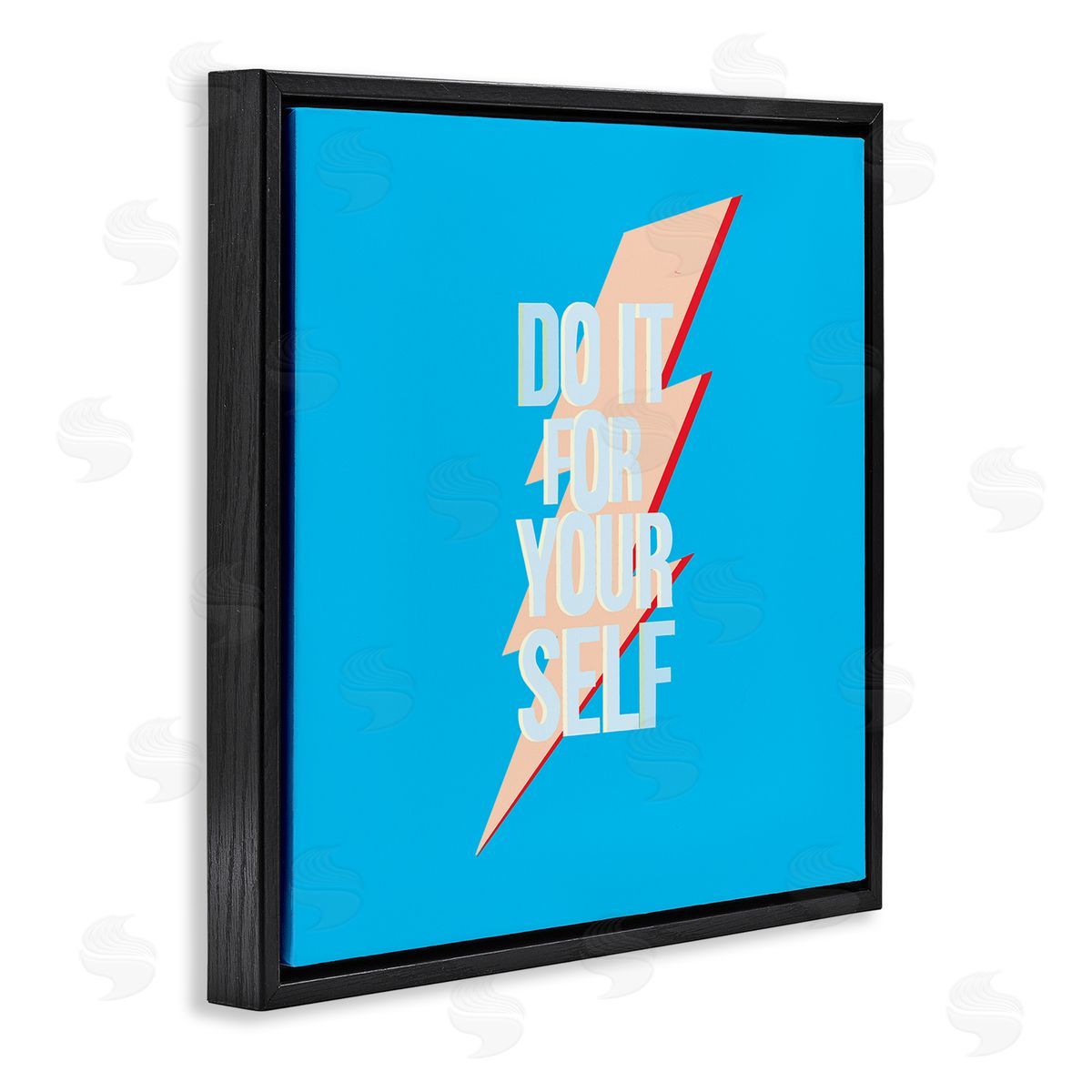 Ashley Singleton Do It For Yourself Self Care Black Floating Frame Canvas Wall Art Print