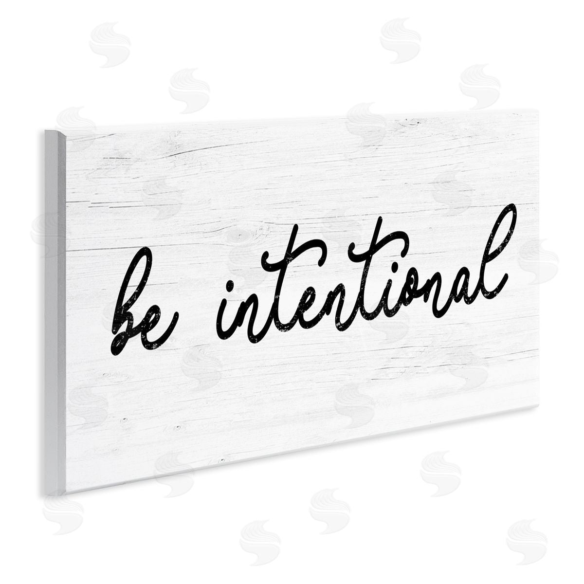 Be Intentional Inspirational Phrase Wood Plaque Wall Art, Home Decor by Stupell Studio