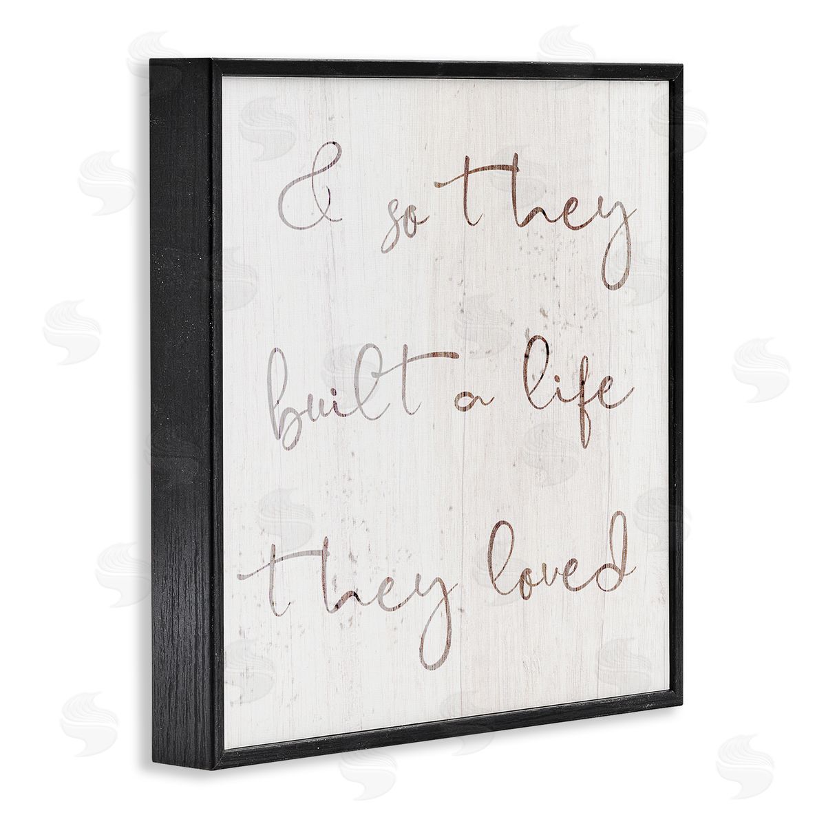 Stupell Studio Built A Life They Loved Romance Black Framed Glicee Wall Art Print