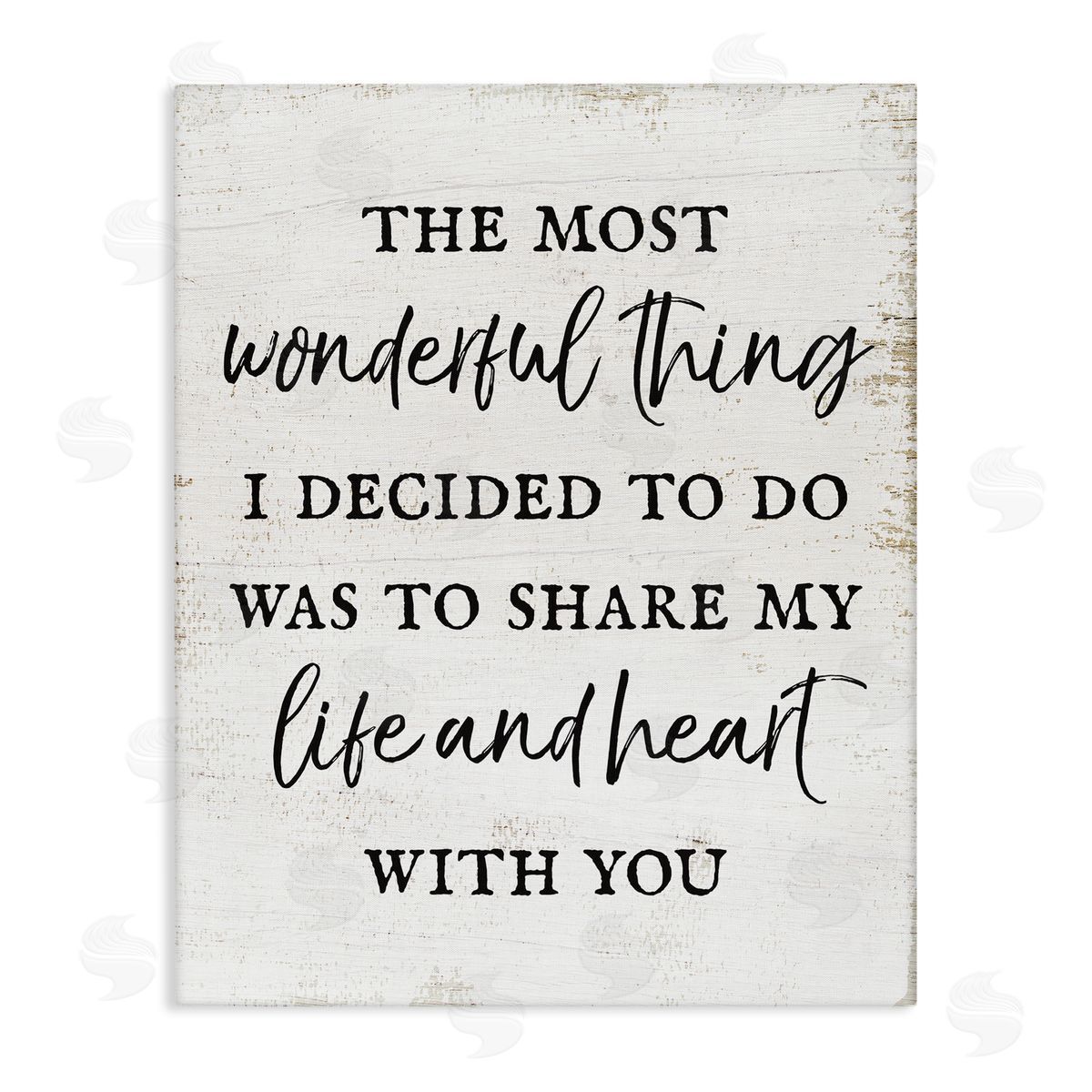 stupell industries Stupell Studio | Life & Heart With You Romance Wall Art