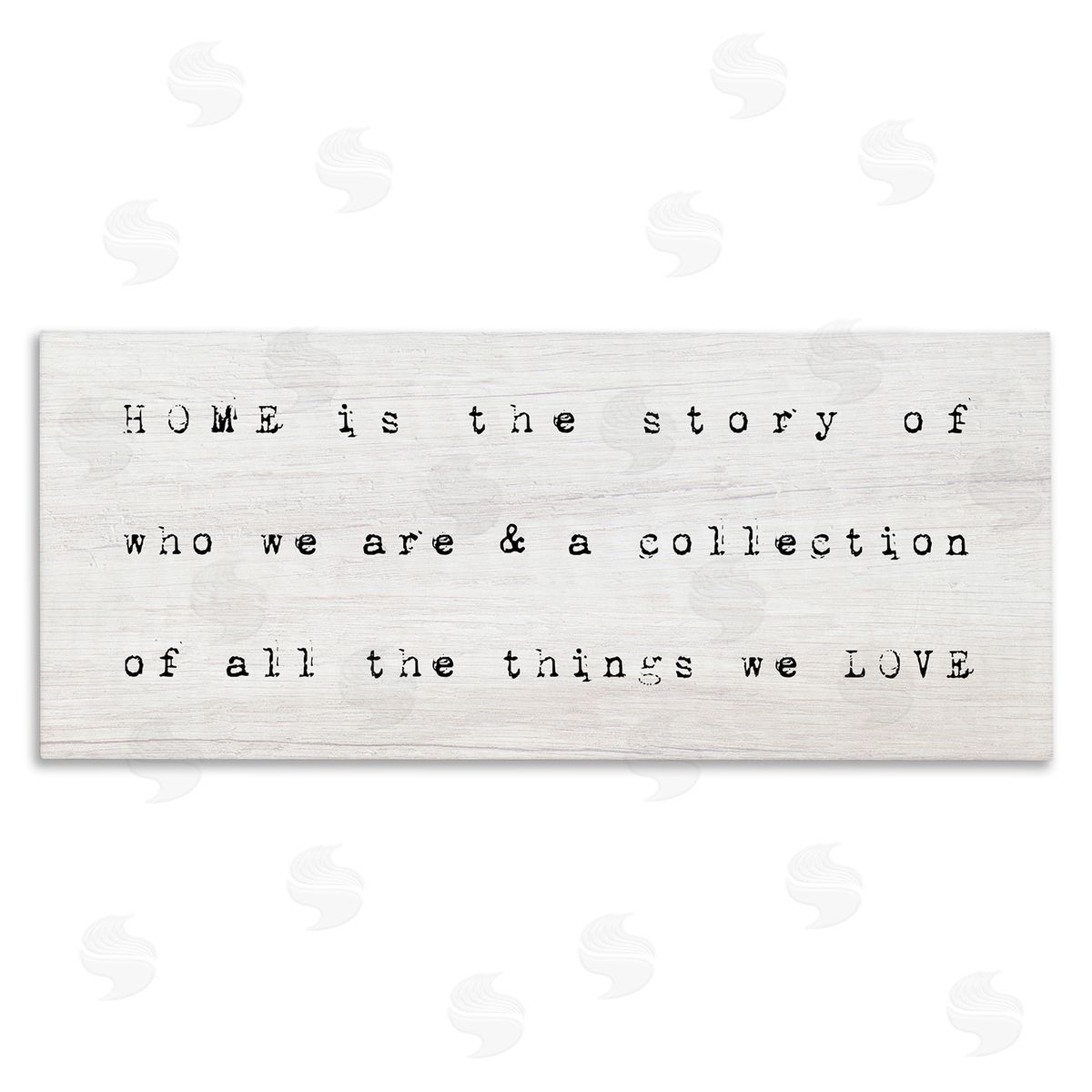 Stupell Studio Home Is Who We Are Phrase Stretched Canvas Wall Art Print