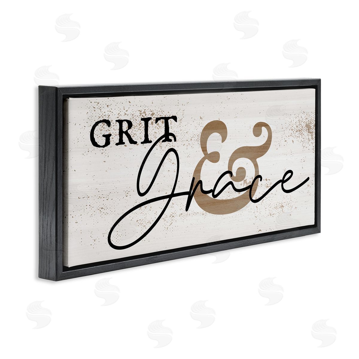 Stupell Studio Grit & Grace Southern Charm Black Floating Frame Canvas Wall Art Print