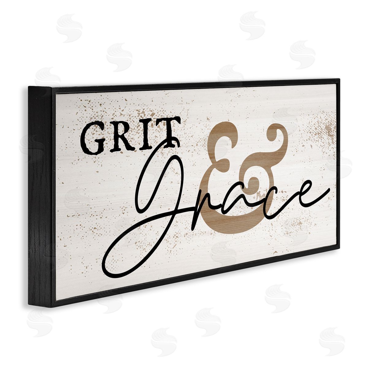 Stupell Studio Grit & Grace Southern Charm Black Framed Glicee Wall Art Print