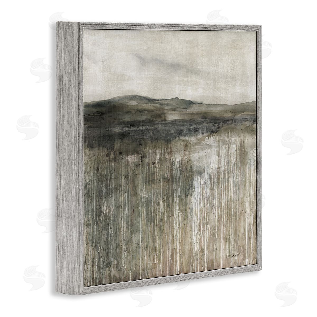 Carol Robinson Brown Mountain Landscape Gray Framed Glicee Wall Art Print