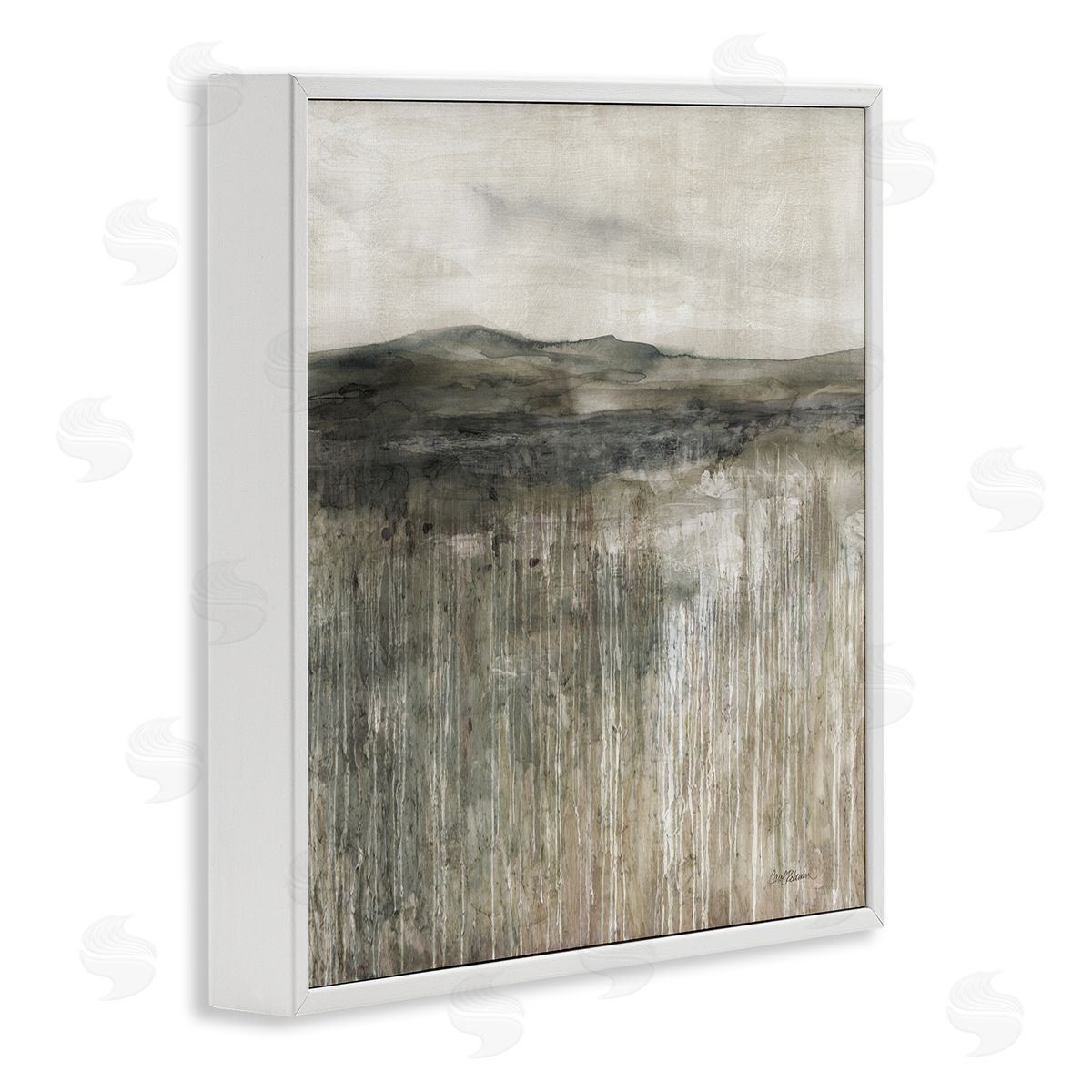 Carol Robinson Brown Mountain Landscape White Framed Glicee Wall Art Print