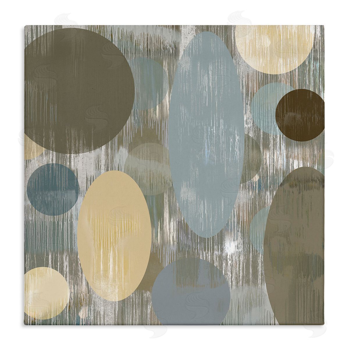 Brent Nelson Modern Ovals Abstraction Stretched Canvas Wall Art Print