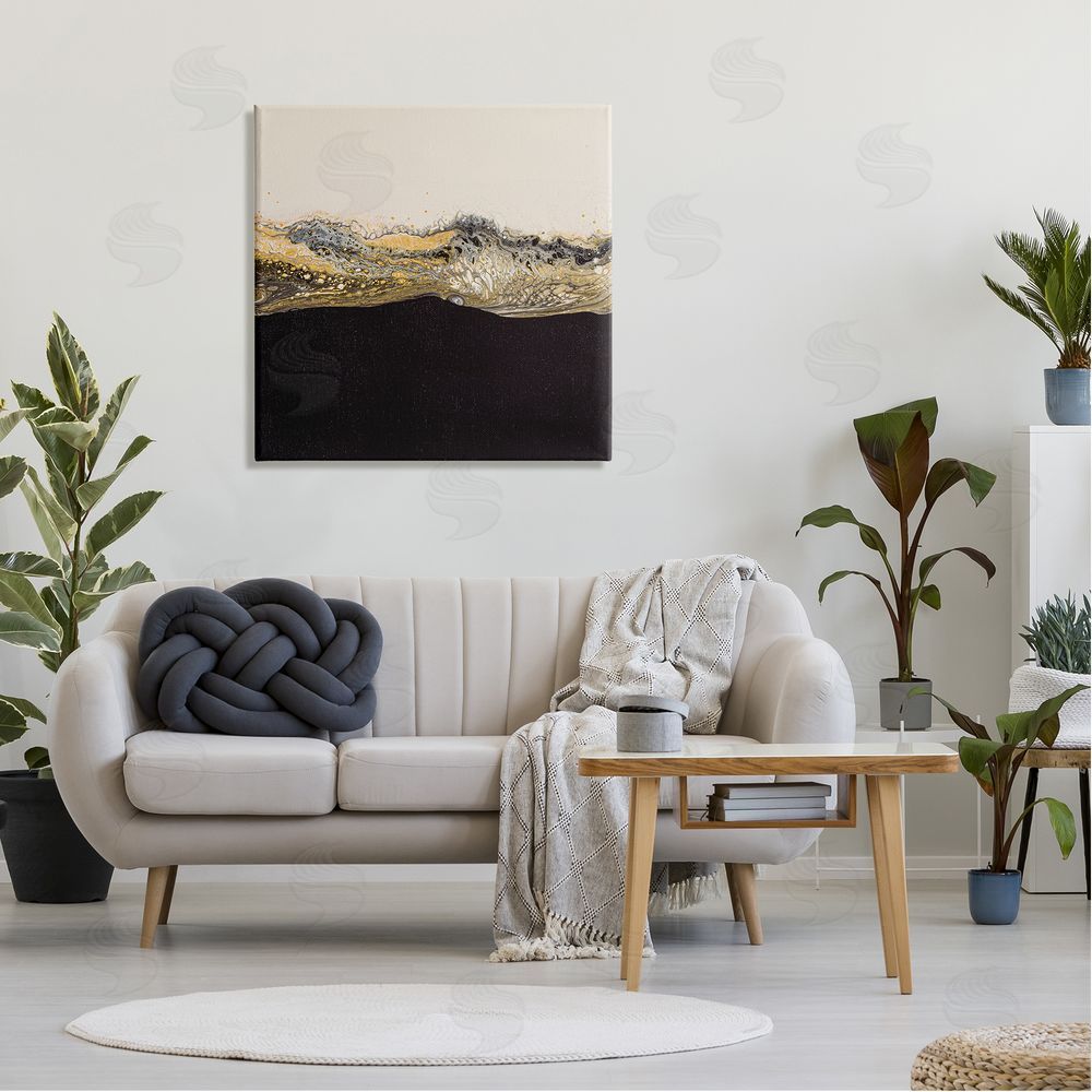 Ruth Fromstein Glam & Black Splash Canvas Wall Art in Room