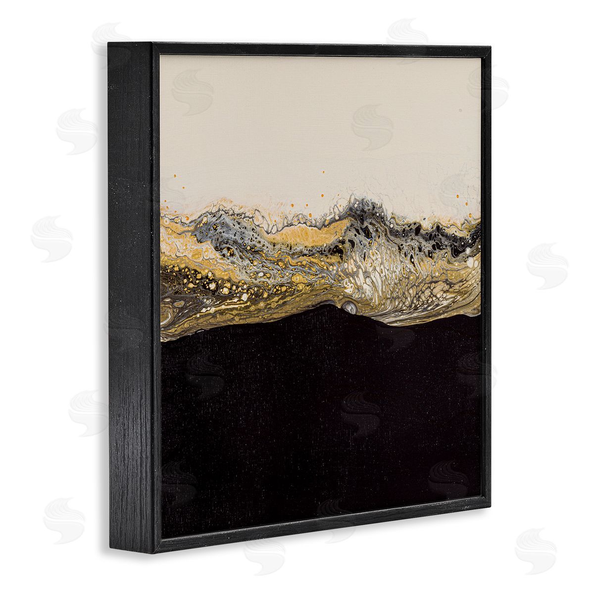 Ruth Fromstein Glam & Black Splash Black Framed Glicee Wall Art Print