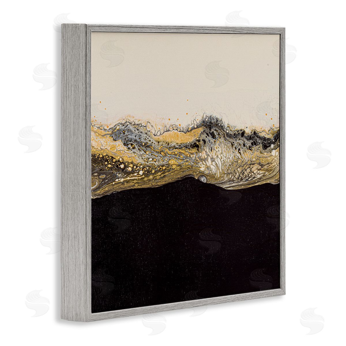 Ruth Fromstein Glam & Black Splash Gray Framed Glicee Wall Art Print