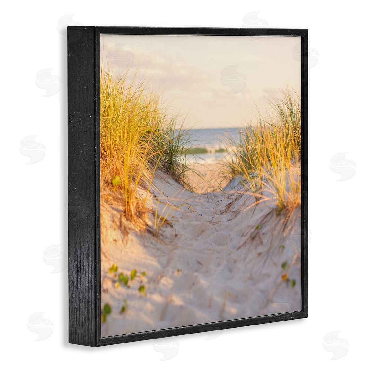 Michael Quackenbush Beach Sand Dunes Path Black Framed Glicee Wall Art Print