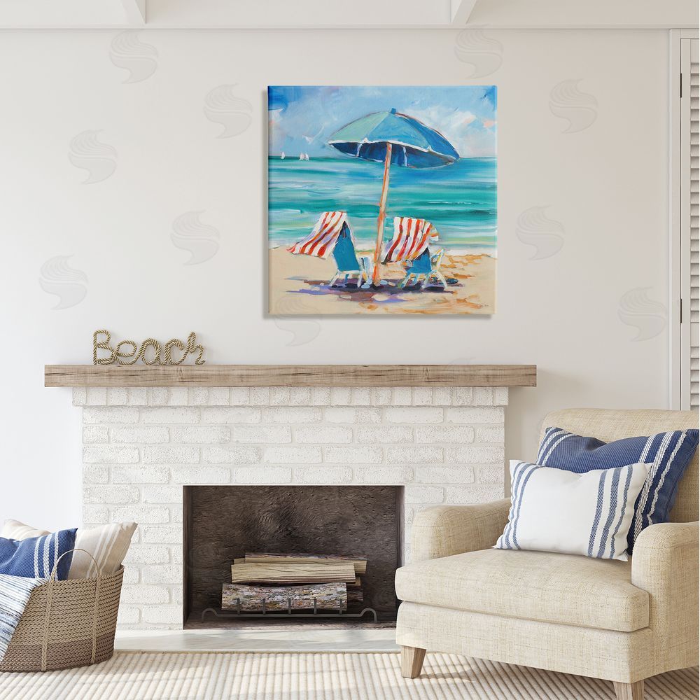 Jane Slivka Caribbean Delight Scenery Canvas Wall Art in Room